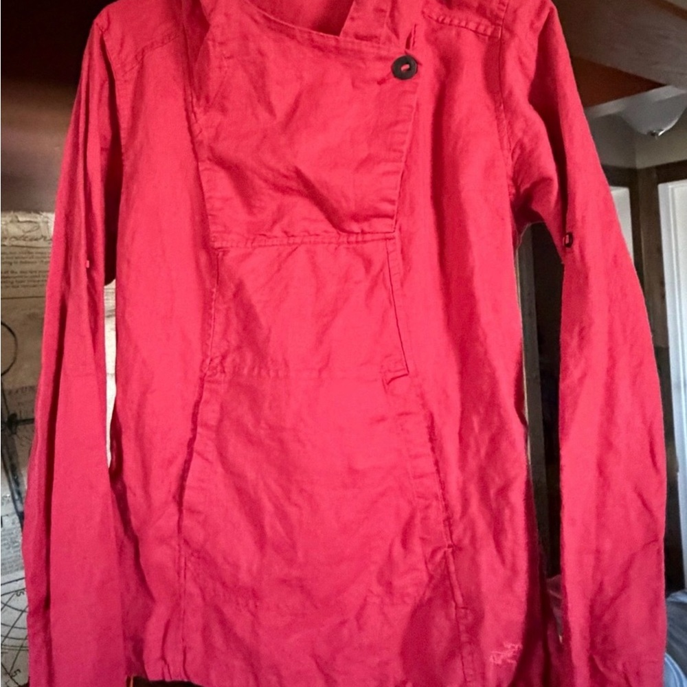Women’s Red Asymmetrical Arc’teryx  Button Jacket